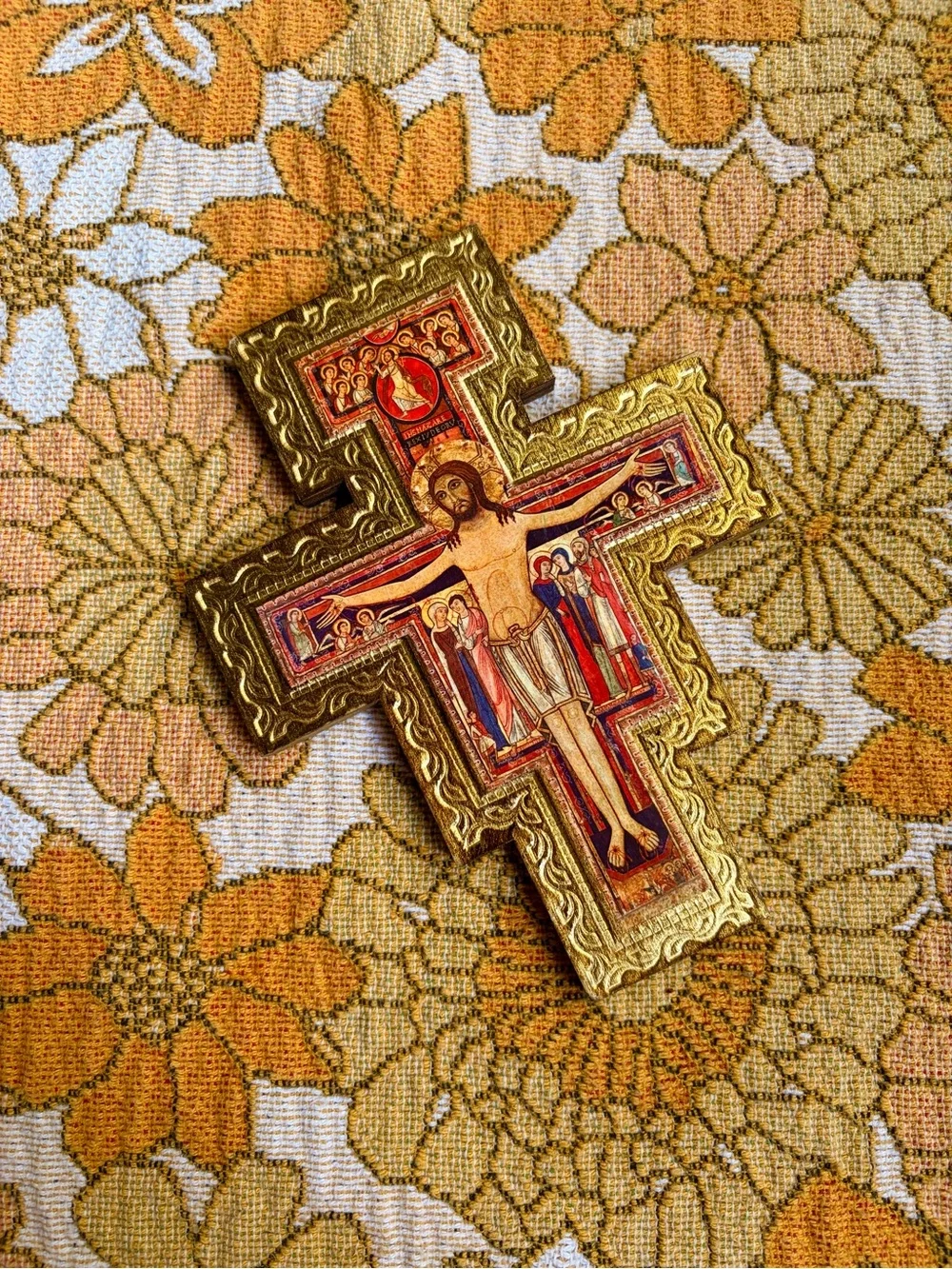 👑⛪✨ Vintage 70s Italian Crucifix Cross ✨⛪👑
